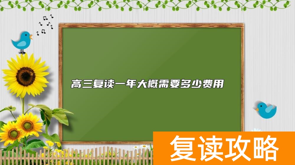高三复读一年大概需要多少费用